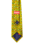 Blacksmith Yellow Boom Pow Printed Tie for Men - Fashion Accessories for Blazer , Tuxedo or Coat