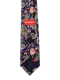 Blacksmith Purple And Red Floral Printed Tie for Men