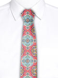 Blacksmith Tomato Paisley Printed Tie for Men