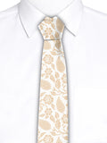 Blacksmith White And Beige Printed Tie for Men