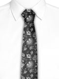 Blacksmith Black And White Printed Tie for Men